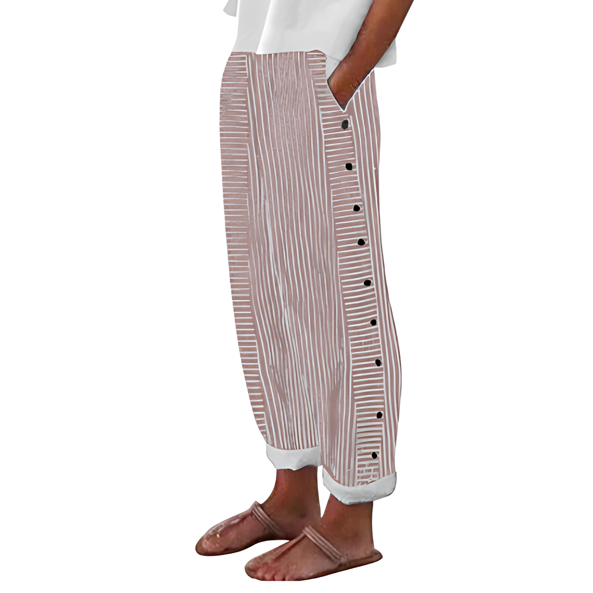 Dagny | Elegant Summer Striped Pants