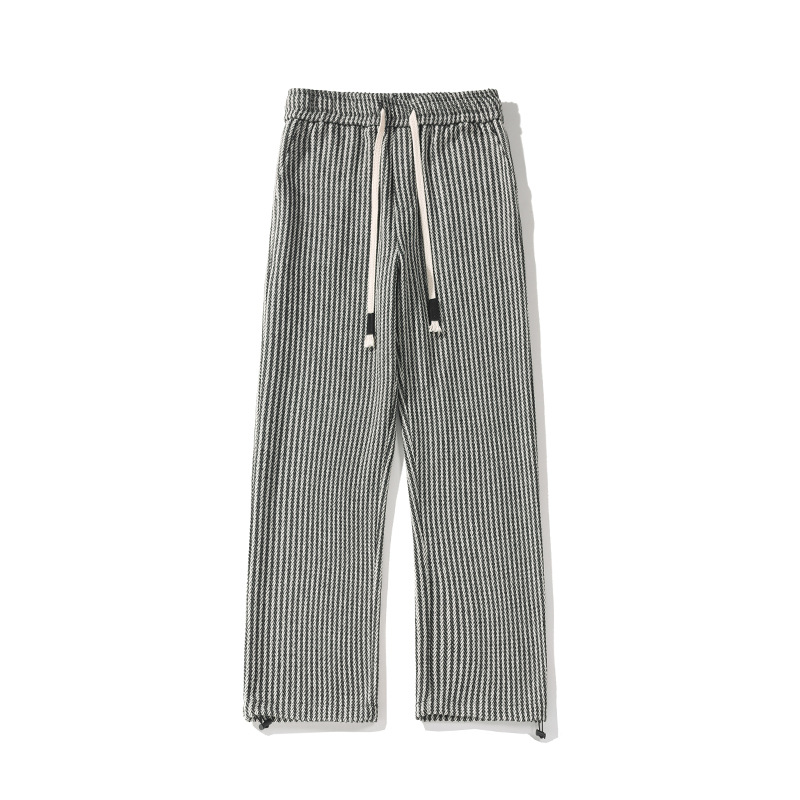 XAVIERA – MODERN STRIPED FLEECE PANTS