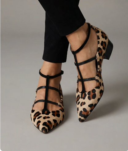 Bridget - High Heels with Leopard Strap
