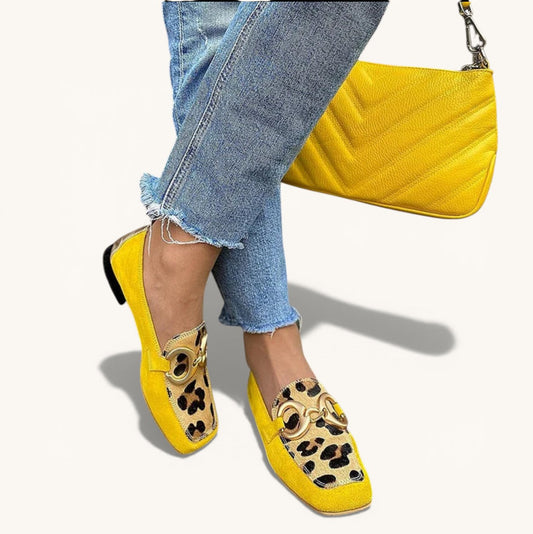 STELLE - Animal Print Loafers